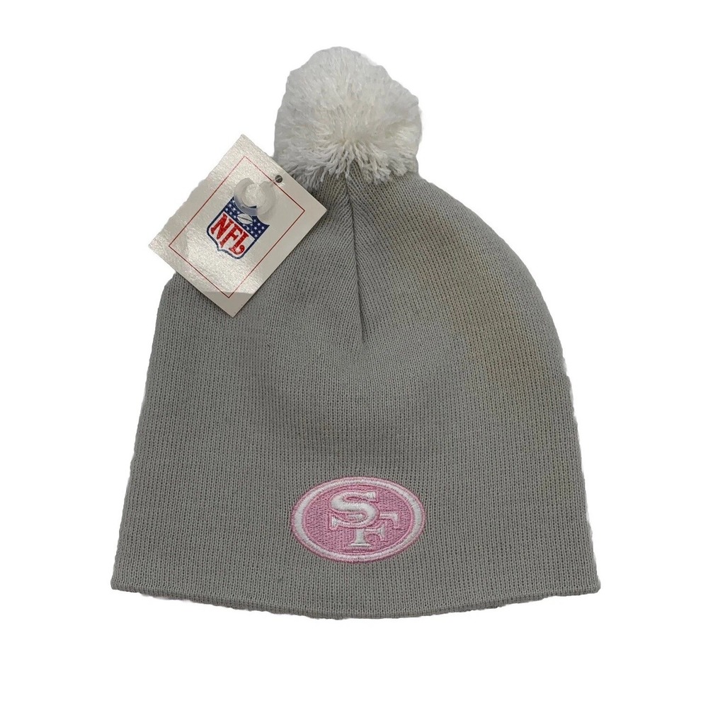 San Francisco 49ers Beanie One Size Fits All Sports Hat Cap Pom Pom OSFA